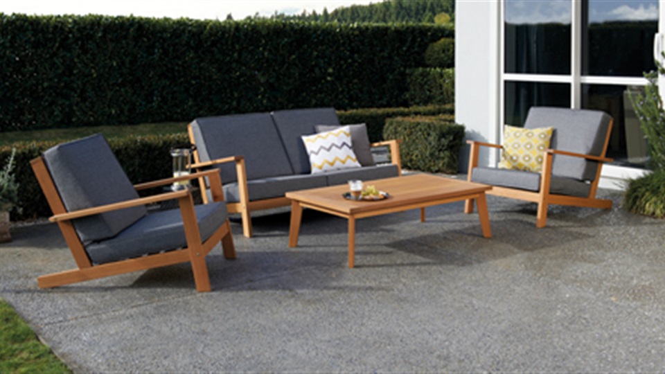 Napa 4 Piece Outdoor Lounge Setting.