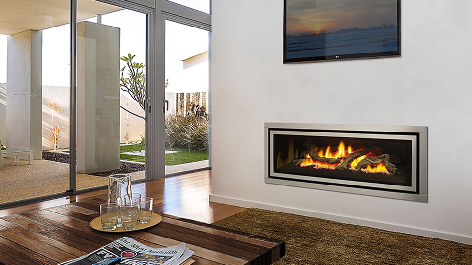 The Regency Greenfire GF1500L with brushed stainless steel fascia.