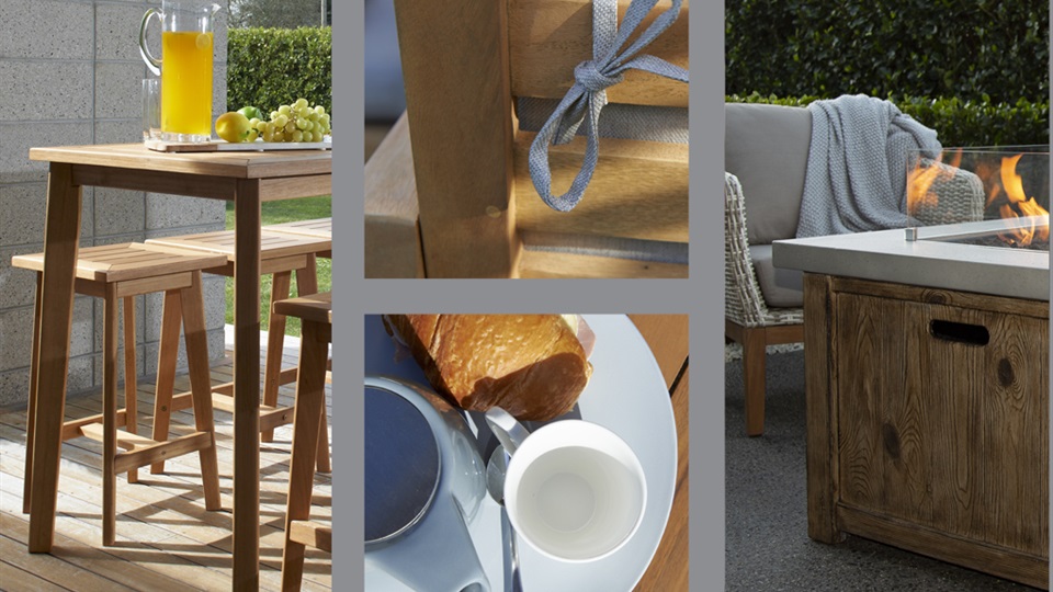 Products from across all of Aber Living's ranges can be mixed and matched to create the perfect outdoor area.