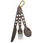 Kiwi Camping Cutlery Set Anodised Aluminium