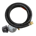 GASMATE QCC 2.0KG REGULATOR WITH 1500MM HOSE OUTLET 5/8in UNF